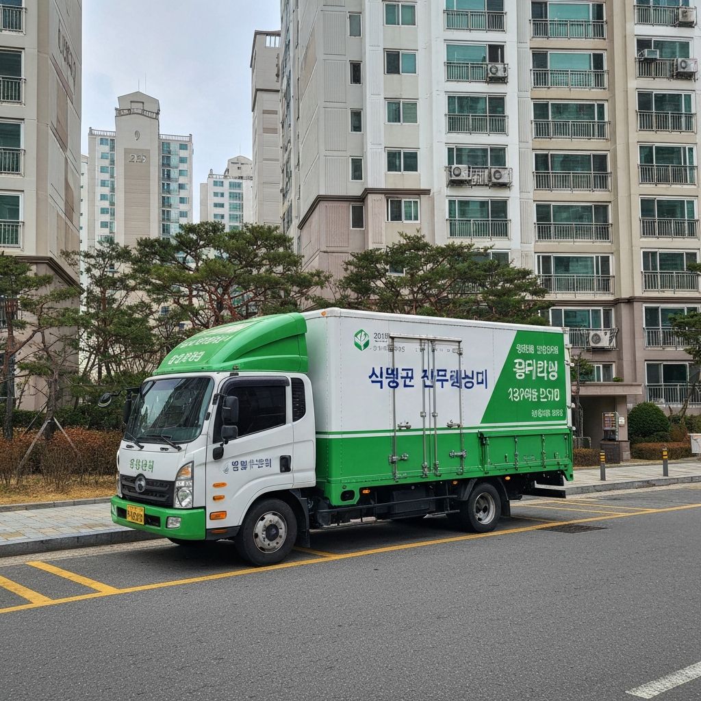 대한홈자원 수거 트럭